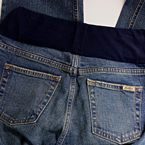 Levi’s Maternity Jeans Stretch Bootcut 5-Pocket Medium Wash Women’s Size 6 - Picture 4 of 6